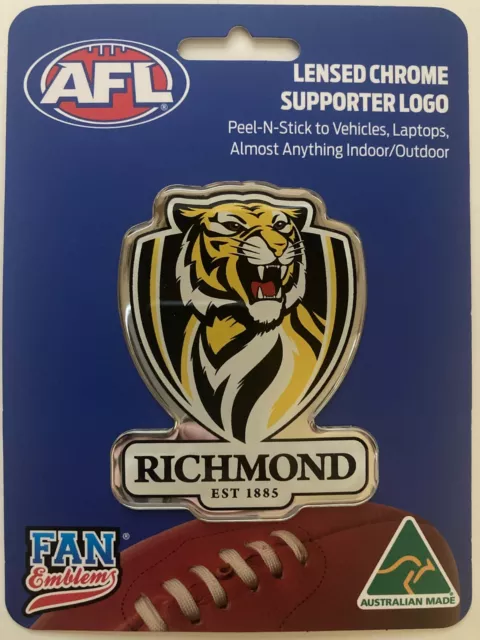 AFL Richmond Tigers Emblem Logo Football Club Official Supporter Decal Team NEW