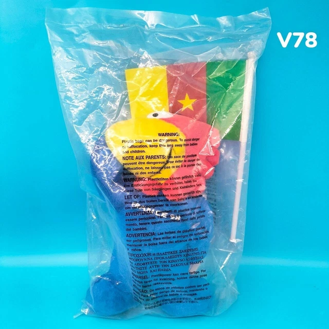 WORLD CUP FRANCE 1998 FOOTIX '98 GLASS PLUSH & RUBBER SOCCER MASCOTTE figure SET EUR 79,00 - FR
