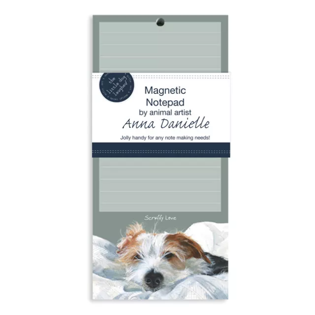 Jack Russell Magnetic Notepad- Scruffy Love By Little Dog Laughed