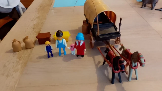 PLAYMOBIL WESTERN VINTAGE 3278, le chariot bâché EUR 23,90