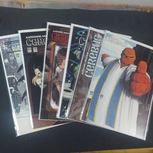 Cerebus #80 81 82 83 84 86 lot of 6 Aardvark-Vanaheim Comics 1980s VF