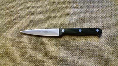 Coltello spelucchino antiaderente bicolore inox 13 cm 