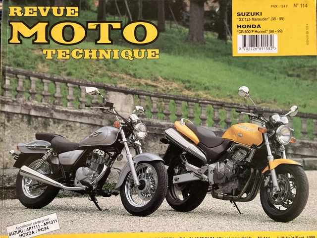 revue technique moto 114 SUZUKI GZ125 MARAUDER - HONDA CB600F HORNET