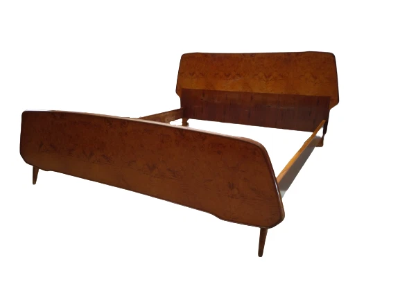 Letto matrimoniale vintage anni 50  60 - stile svedese - modernariato