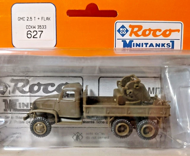 Roco Minitanks 627 Hard Top GM CCKW 353 convoy defense    LIMA35 original  1/87