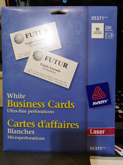 Avery printable business cards with sure feed technology 2 x 3 5 