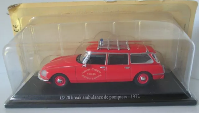 Citroen Id 20 Break Ambulance De Pompiers 1972 Uh