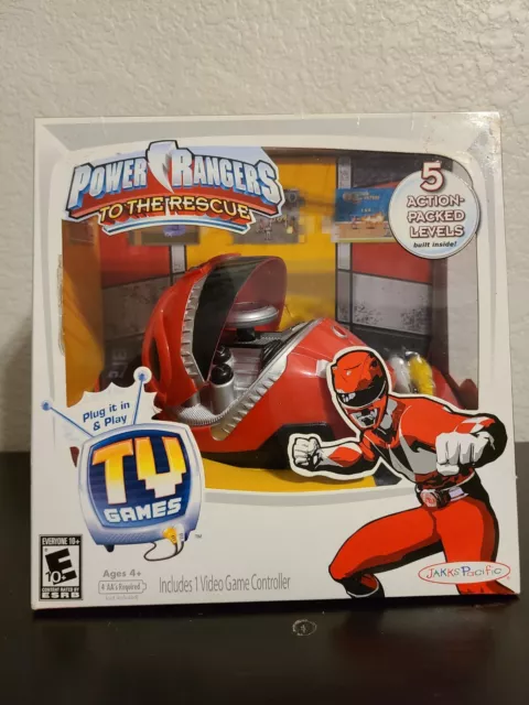 Jakks Pacific Power Rangers Plug & Play TV Game System 2009 New In Box