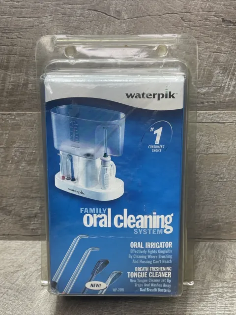 Sistema de limpieza oral de la familia WATERPIK hilo dental irrigador hilo dental WP-70W - NUEVO SELLADO