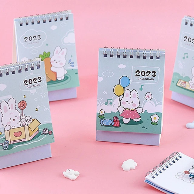 SCHEDULER CARTOON BUNNY Series Coil Calendar 20222023 Calendar Desk