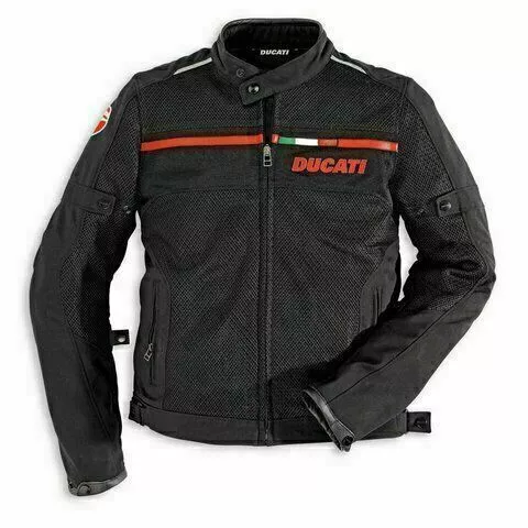 Ducati Corse Motorbike Jacket Waterproof CE Armours Cordura Textile Jacket