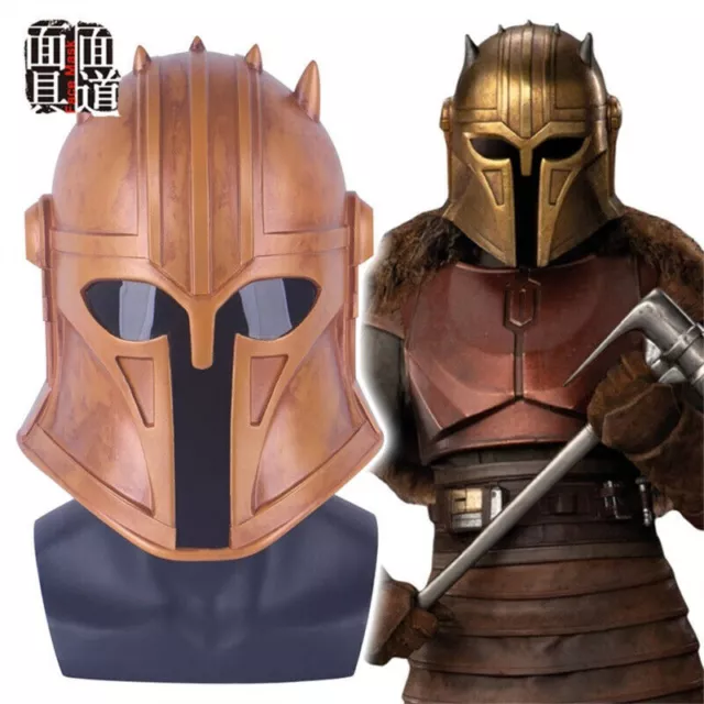 Star Wars Mandal Blacksmith Armorer Helmet Cosplay PVC Hard Mask Props Halloween