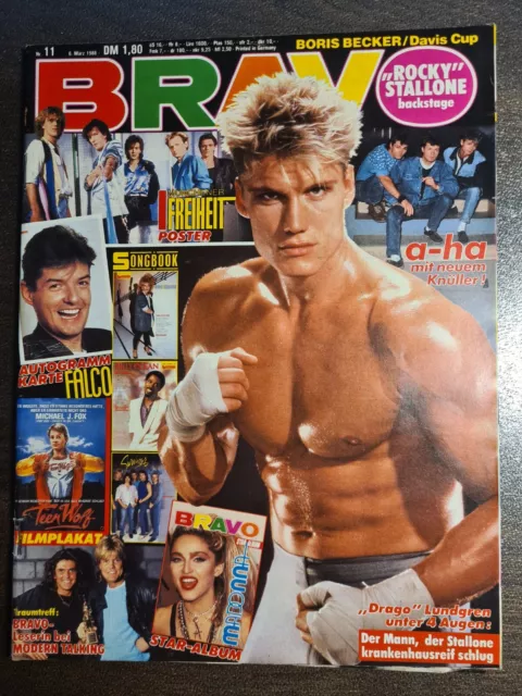 BRAVO 11/1986 Heft Komplett - A-Ha, Falco, Wham, Nena, Sylvester Stallone - Top!