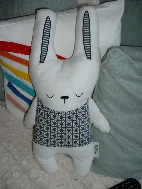 Cojín/almohada monocromo para conejo Bizzi Growin