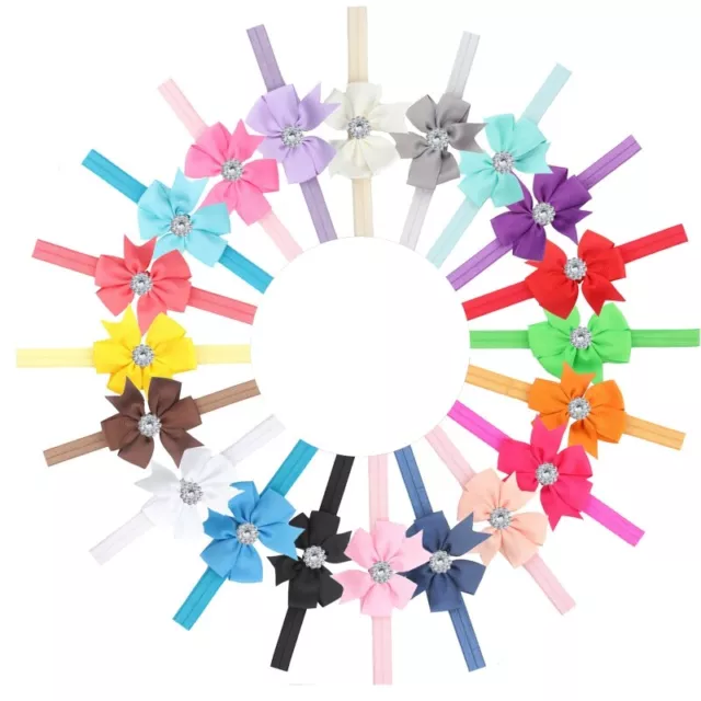 10pcs/set Cute Tie Headband Hair DIY Handmade Grosgrain Multi Color