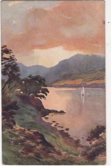 Postcard Kail-Pot Crag, Ullswater by Edward G Hobley