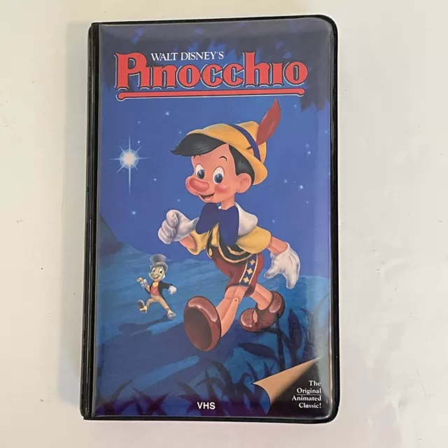 Vintage Walt Disney Home Video Pinocchio VHS 239 V Clamshell “Original Classic”