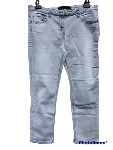 Next Women's Cropped Jeans Pale Blue Size 16