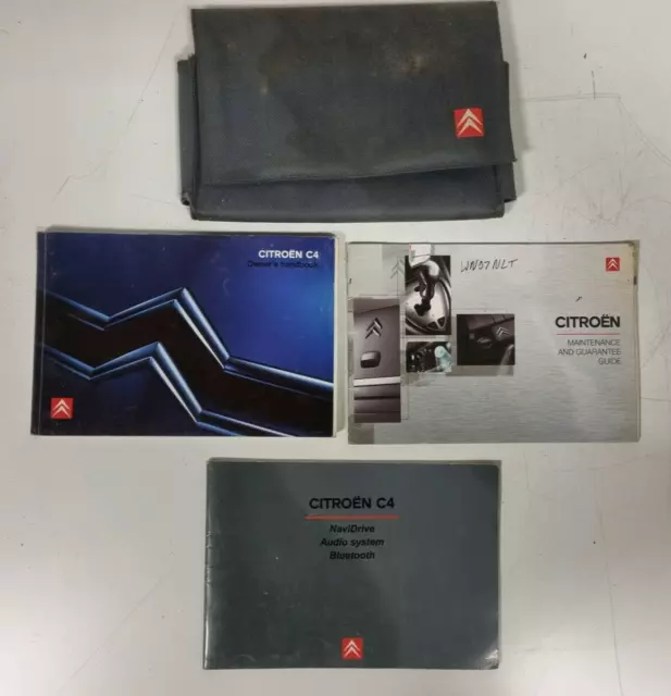 Citroen C4 Owners Handbook User Manual Wallet Folder Pack