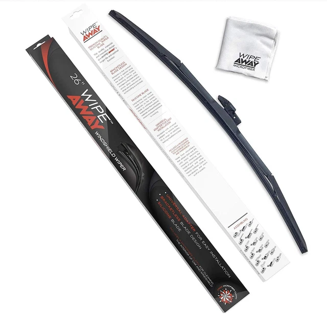 Wipe Away Silicone Windshield Wiper Blades 26 Inch 1 Piece  AD-519C-26