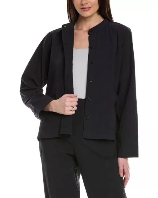 Eileen Fisher Mandarin Collar Jacket Women's