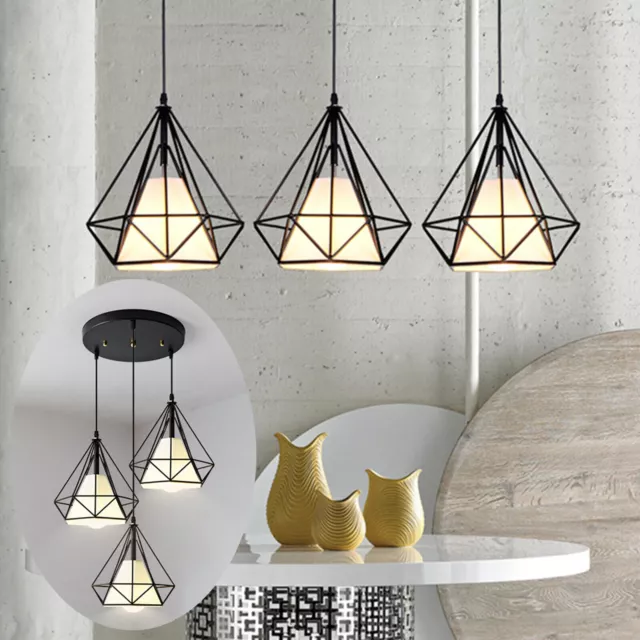 Modern Ceiling 3Head LED Light Pendant Lamp Dining Room Chandelier Fixture 110V