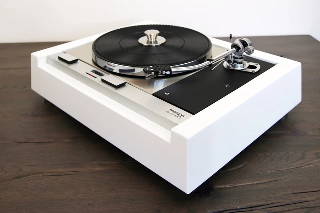 Platine Vinyle Thorens TD 320 Restaurée Noir/orange Courroie