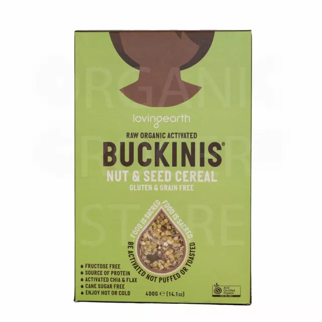 Loving Earth Raw Organic Buckinis Nut & Seed Cereal 400g