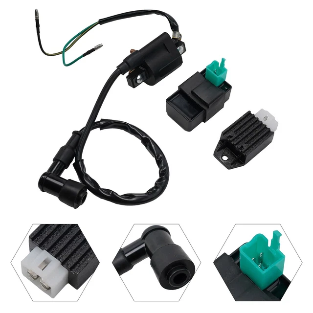 Boîte CDI, Bobine D'Allumage, Relais Démarreur Et Redresseur Régulateur Pour ATV 90 - Kit Complet Performance