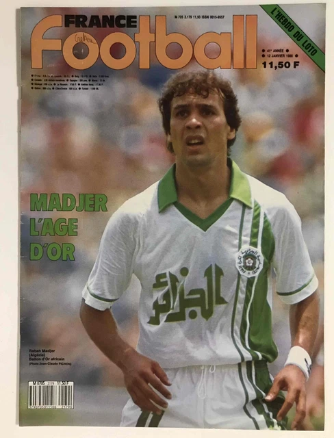 Carte Rookie Rabah Madjer 1988 - FC Porto & Algérie - État Neuf - Rare