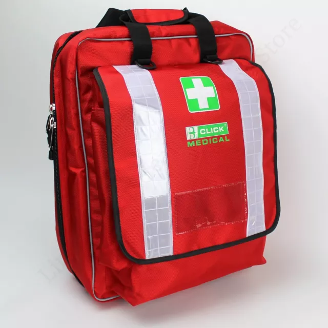 Red Paramedic Rucksack. Large Emergency Equipment Backpack with Internal Pouches