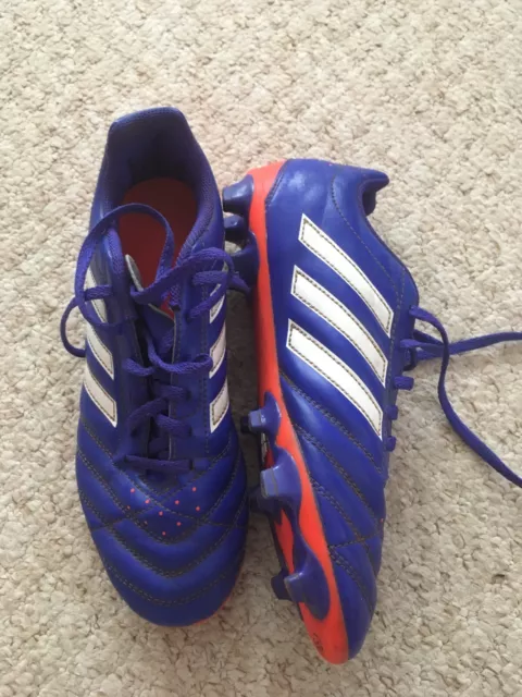 adidas Goletto Blue V FG J football boots junior Size UK 5 Boys Girls vgc