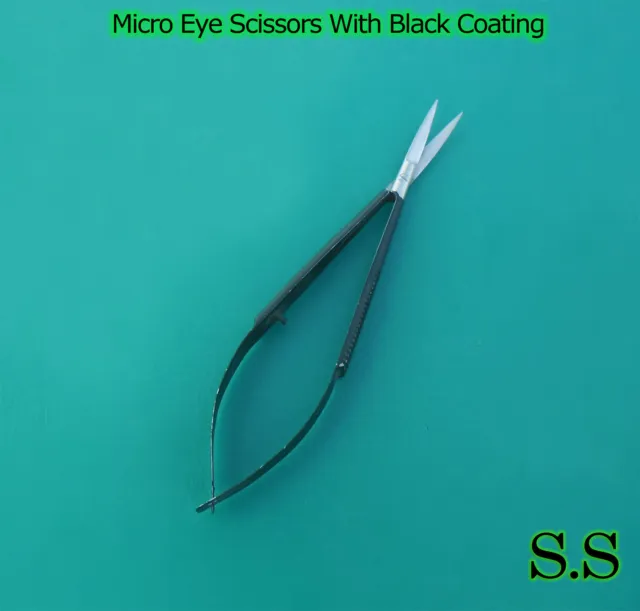 Micro Eye Scissors (cvd)  With Black Coating Opthalmic Instruments