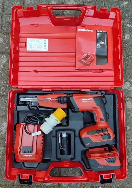 Hilti sd 5000-a22 fucile a vite colato 5,2 AH e 4,0 batterie + caricabatterie 110v