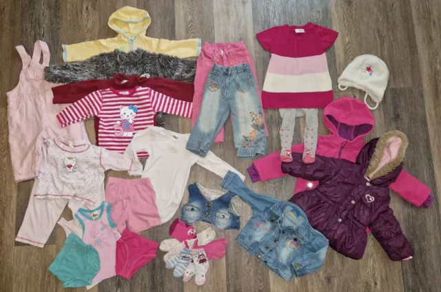 Baby Kleidung Gr. 74 80,Kinder Sachen,Klamotten Paket Set,Mädchen Jeans,Jacke...