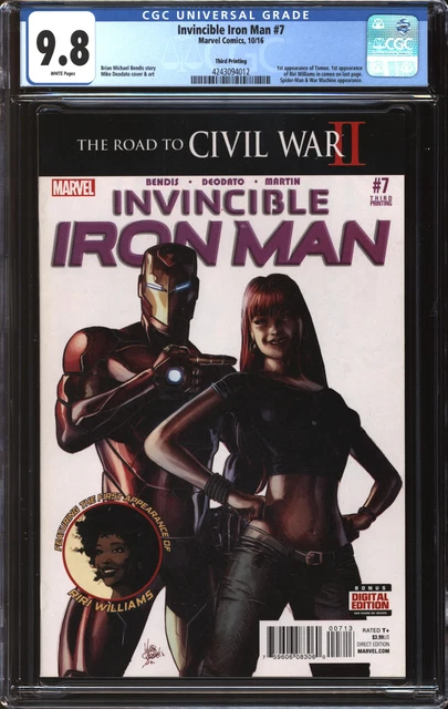 Invincible Iron Man (2015) #7 Third Printing CGC 9.8 NM/MT