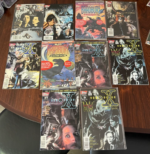 Lot of 10 vintage Comic Books The X-Files Ray Bradbury