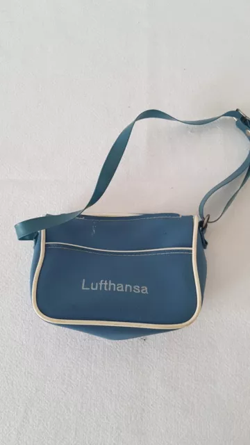 Alte kleine Lufthansa Tasche für Puppen und Bären