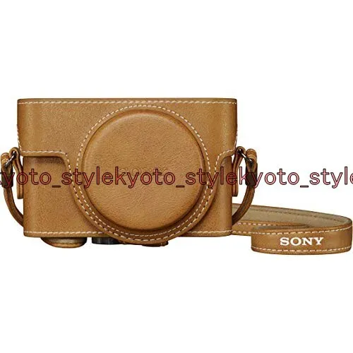 Giacca fotocamera Sony custodia in pelle per serie RX100 beige LCJ-RXK CC 05560JP IMPORTAZIONE