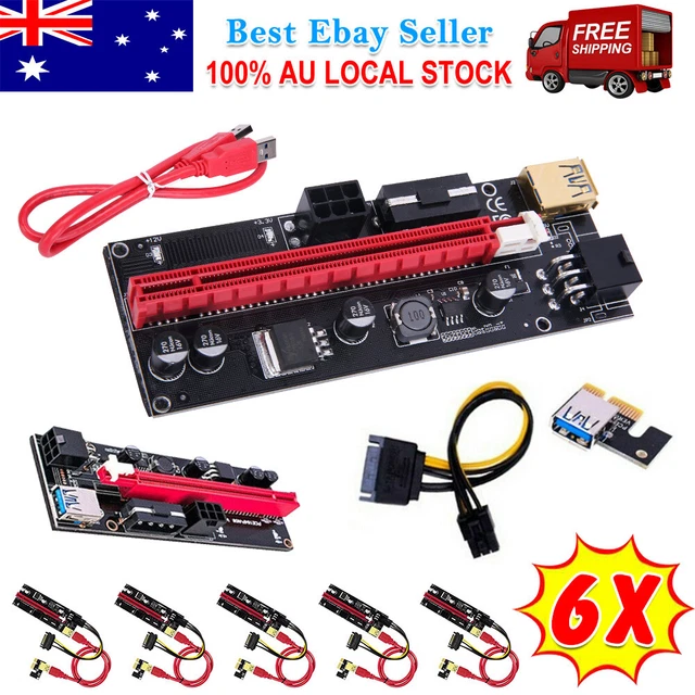 VER009S PCI-E Riser Card PcIe 1x to 16x USB 3.0 Extension Cable For GPU Mining