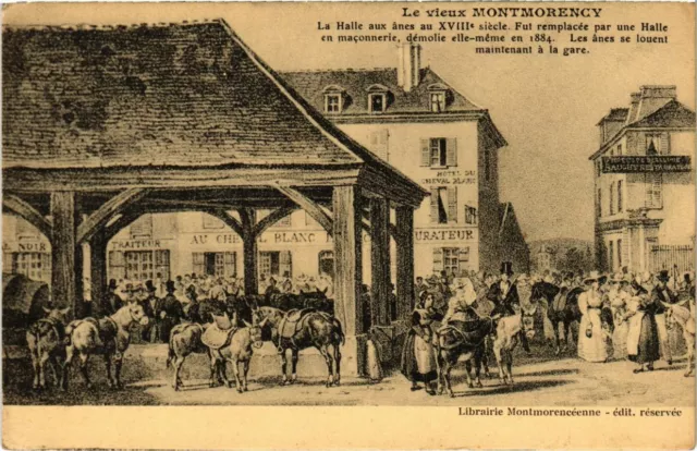 CPA Le Vieux MONTMORENCY - La Halle aux anes au XVIII siecle (107351)