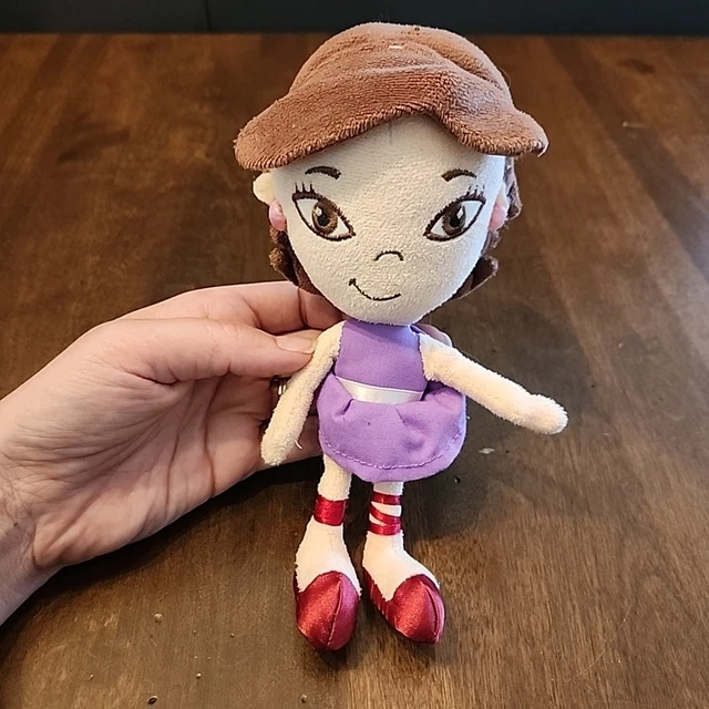 DISNEY LITTLE EINSTEINS June Plush Doll Toy Purple Dress Beanie Bottom ...