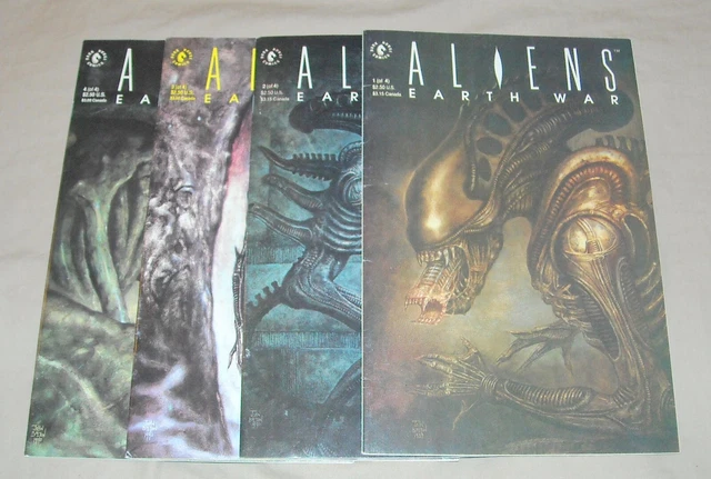 ALIENS EARTH WAR 1-4 complete series lot run set 1990 Dark Horse 1 2 3 4 DH