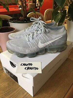Nike Air Vapormax Flyknit Pure Platinum Wolf Grey Og First Release 2017  8,5us