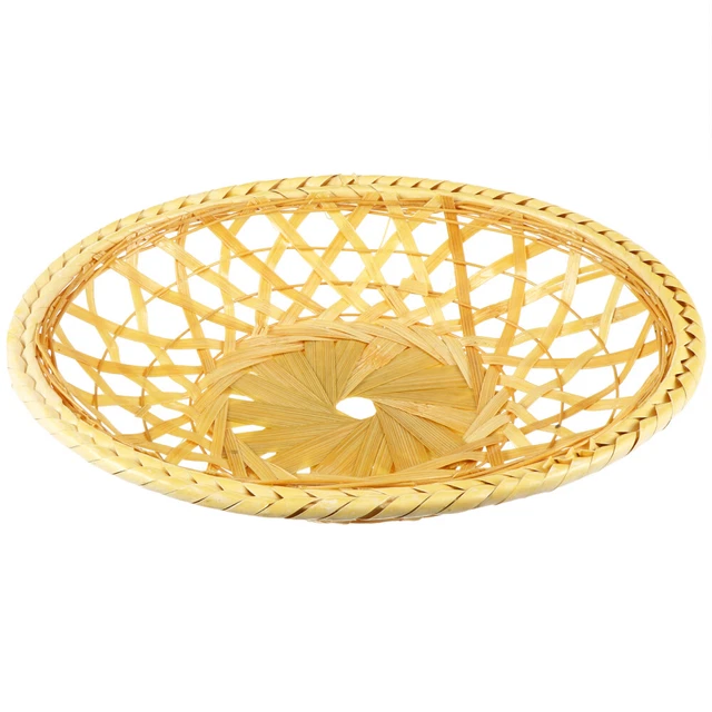 Cestino In Rattan Intrecciato con Coperchio In Acrilico - Cestino per