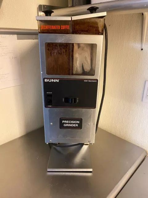Bunn G9-2T DBC Double Hopper Portion Control Coffee Grinder 33700.0000