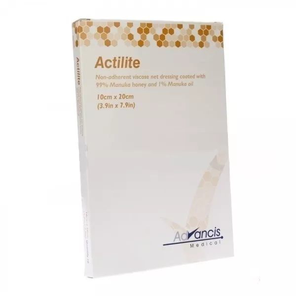 Aderezos no adherentes miel Actilite Manuka 10 cm x 20 cm (x10) CR3852