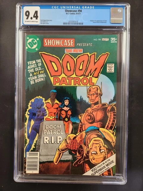 Showcase #94 CGC 9.4 1977 2031175001 1st app. new Doom Patrol