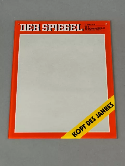 DER SPIEGEL Wandspiegel 70er Kopf des Jahres Man of the Year Time vintage FUN