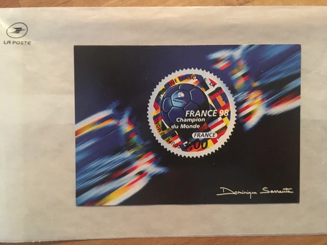 Entier postal France 98 Championne du Monde VILLERS COLLECTIONS